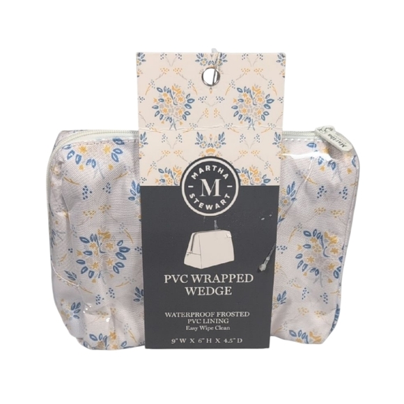 Handbags - Martha Stewart PVC Wrapped Wedge Waterproof Toiletry Travel Bag